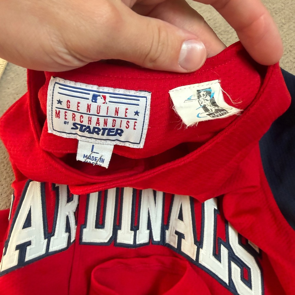 Vintage 1990s Starter St. Louis Cardinals Mark McGwire Baseball Jersey Red Large - Picture 3 of 5